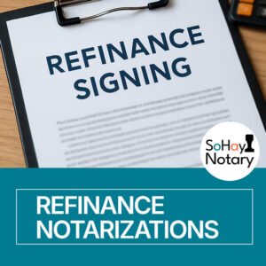 Refinance Signing